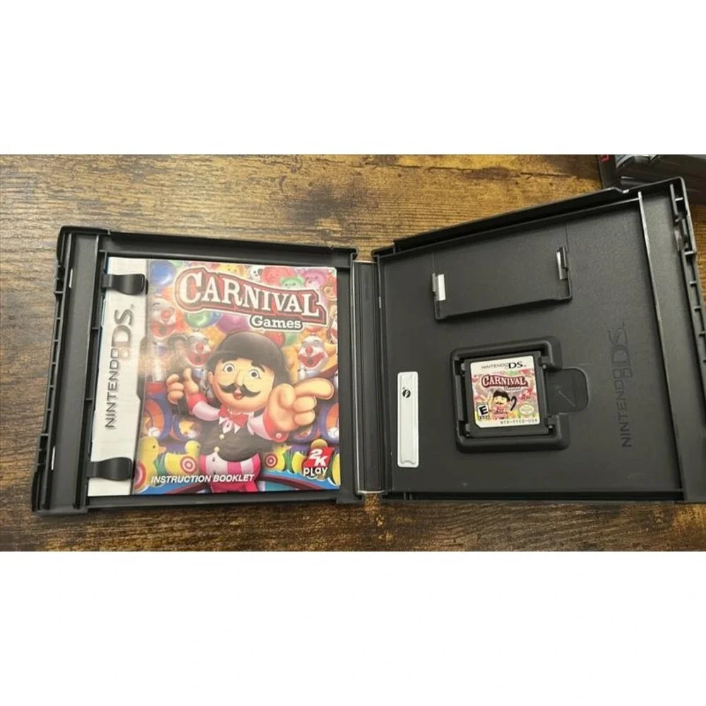 Nintendo DS Game Lot Madden 07 Carnival Games Petz Hamsterz Catz 2 Wordfish